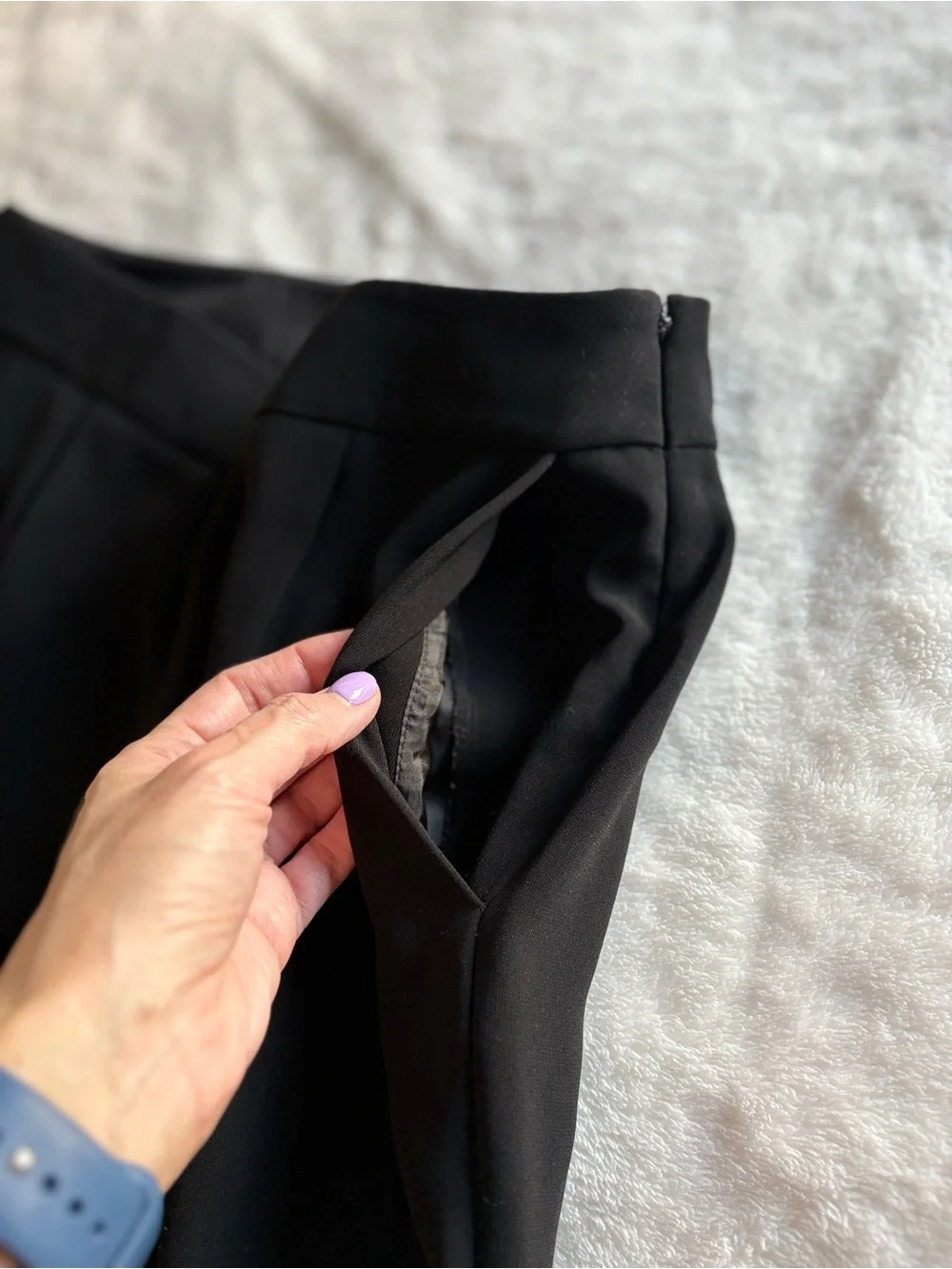 J. Crew Women’s Black Dress Trousers Side Zipper Pockets